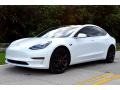 2018 Pearl White Multi-Coat Tesla Model 3 Long Range  photo #8