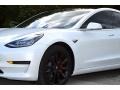 2018 Pearl White Multi-Coat Tesla Model 3 Long Range  photo #10