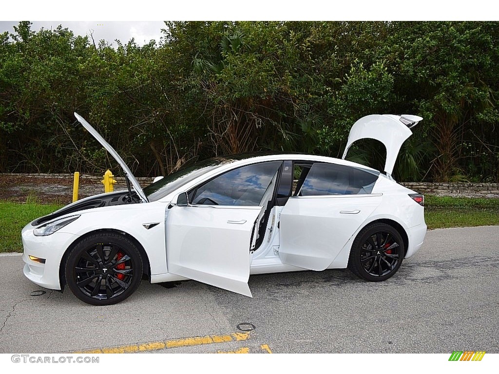 Pearl White Multi-Coat 2018 Tesla Model 3 Long Range Exterior Photo #140253878