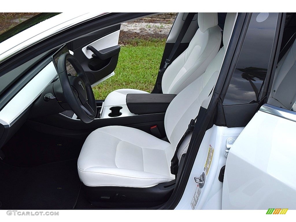 White/Black Interior 2018 Tesla Model 3 Long Range Photo #140253971