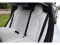 2018 Tesla Model 3 White/Black Interior Rear Seat Photo