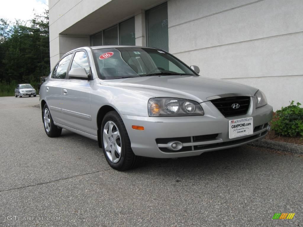 2006 Elantra GLS Sedan - Sterling Silver / Gray photo #1