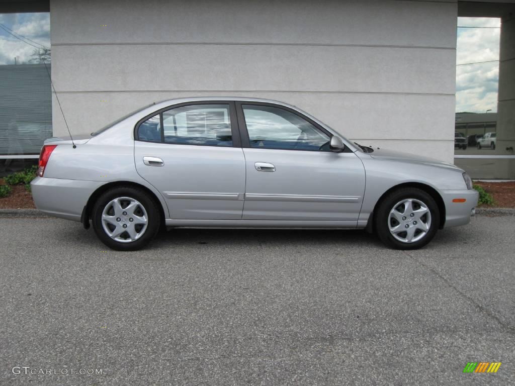 2006 Elantra GLS Sedan - Sterling Silver / Gray photo #2