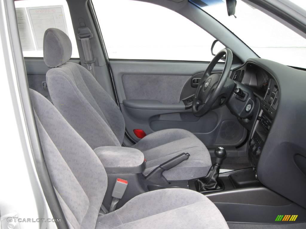 2006 Elantra GLS Sedan - Sterling Silver / Gray photo #5