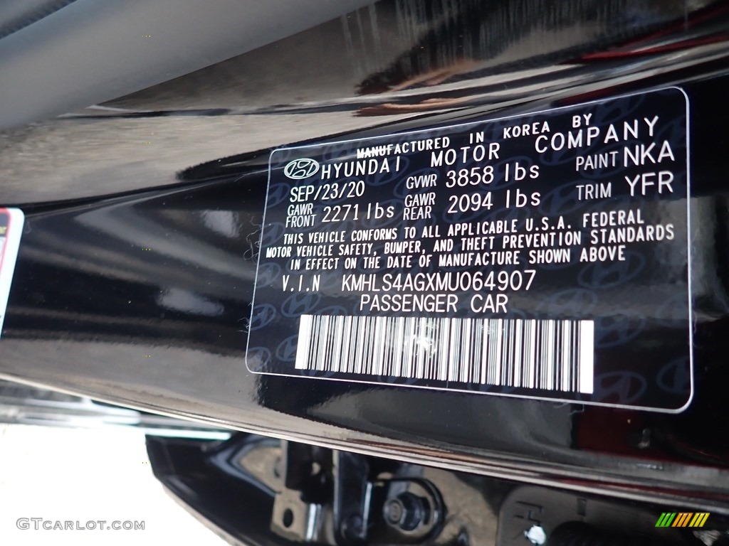 2021 Elantra SEL - Phantom Black / Medium Gray photo #12