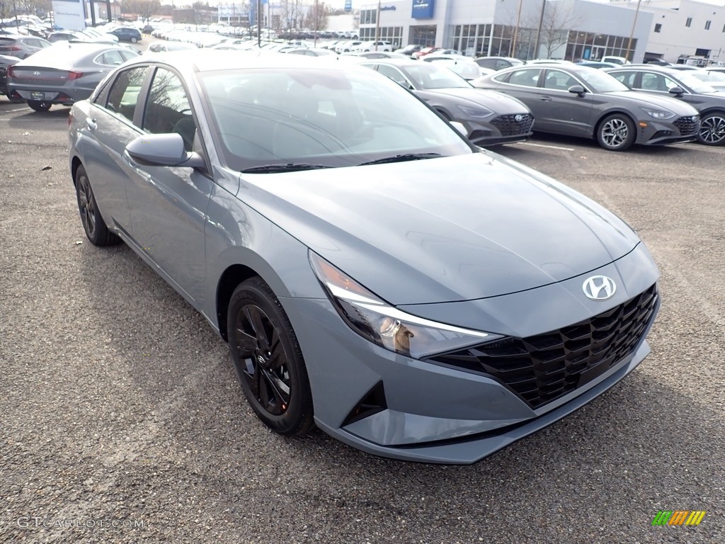 2021 Elantra SEL - Electric Shadow / Medium Gray photo #3