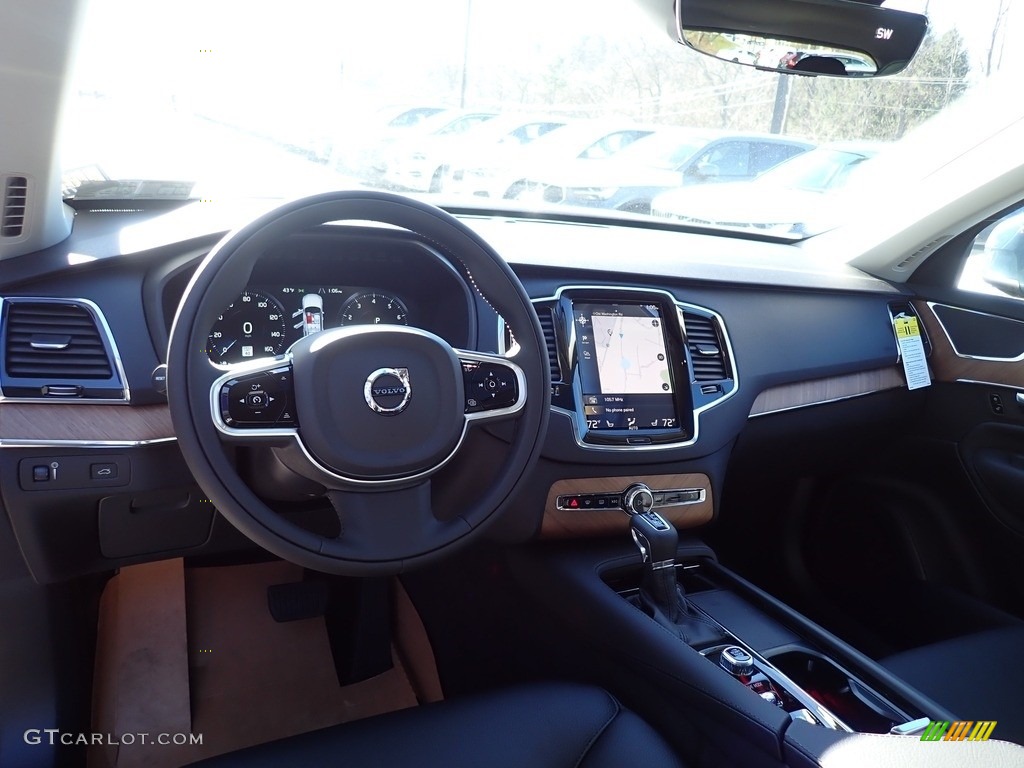 2021 XC90 T6 AWD Momentum - Denim Blue Metallic / Charcoal photo #9