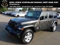 2021 Granite Crystal Metallic Jeep Wrangler Unlimited Sport 4x4  photo #1