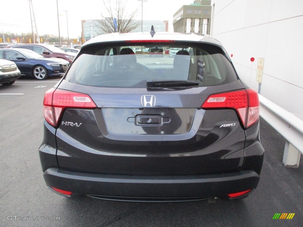 2018 HR-V LX AWD - Mulberry Metallic / Black photo #4