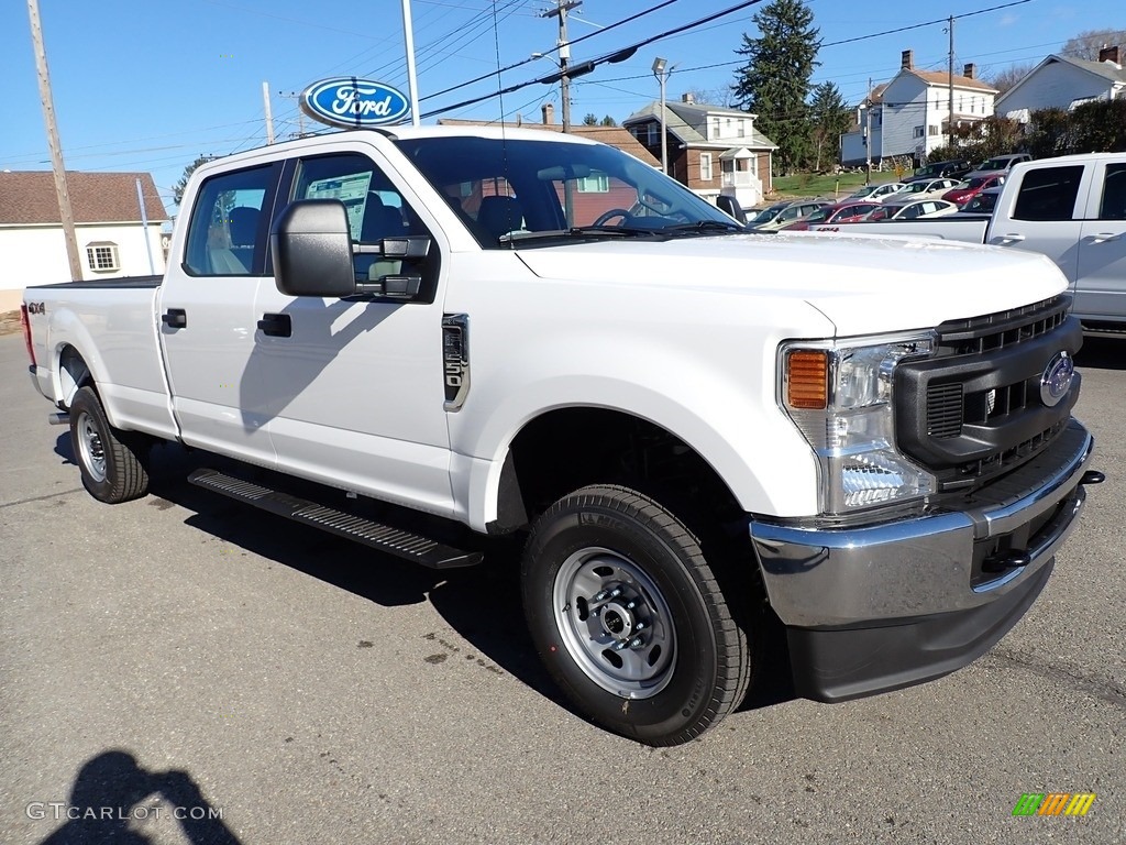 Oxford White 2021 Ford F250 Super Duty XL Crew Cab 4x4 Exterior Photo #140260190