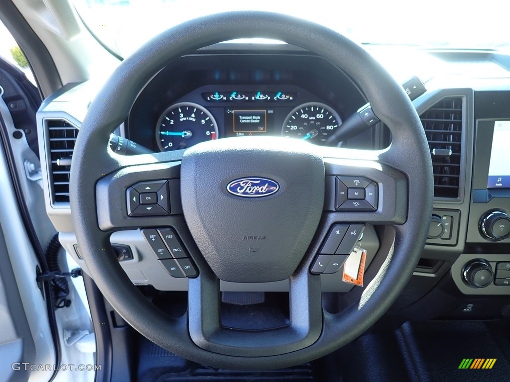 2021 Ford F250 Super Duty XLT Crew Cab 4x4 Medium Earth Gray Steering Wheel Photo #140260919