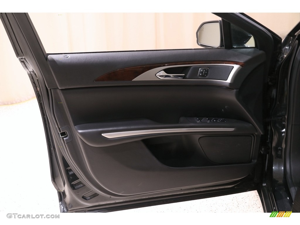 2014 Lincoln MKZ AWD Charcoal Black Door Panel Photo #140261594