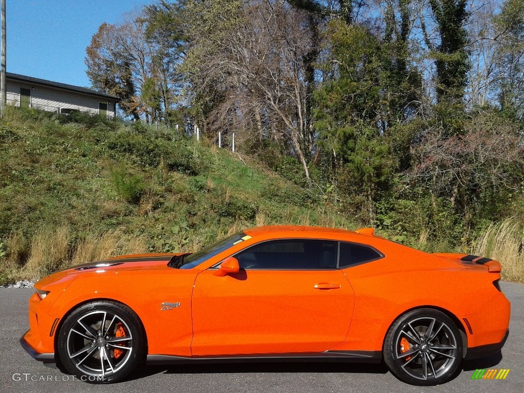 2018 Camaro SS Coupe Hot Wheels Package - Crush (Orange) / Jet Black/Orange Accents photo #1