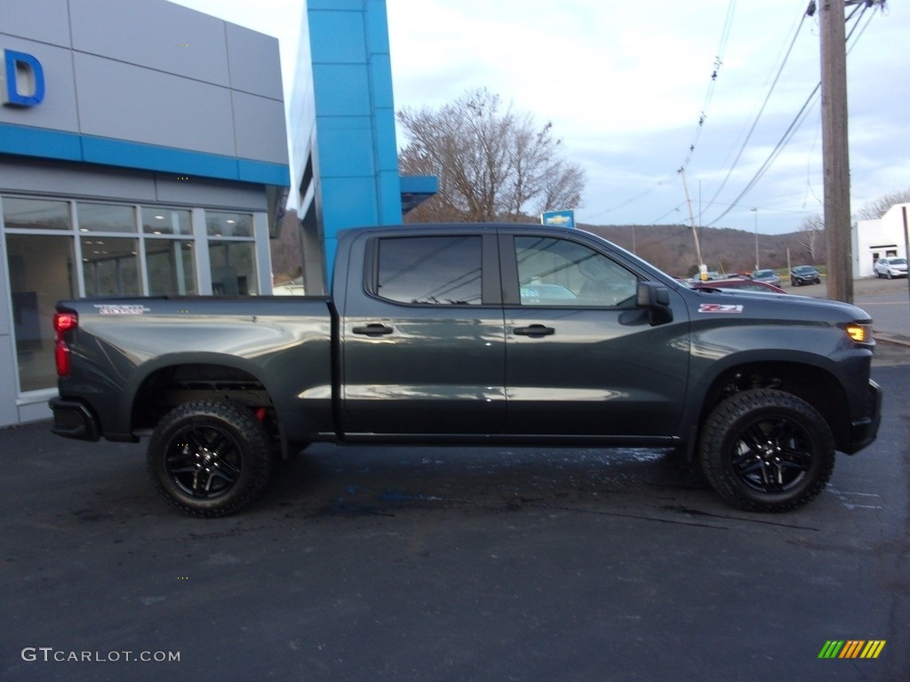 2021 Silverado 1500 Custom Trail Boss Crew Cab 4x4 - Shadow Gray Metallic / Jet Black photo #2