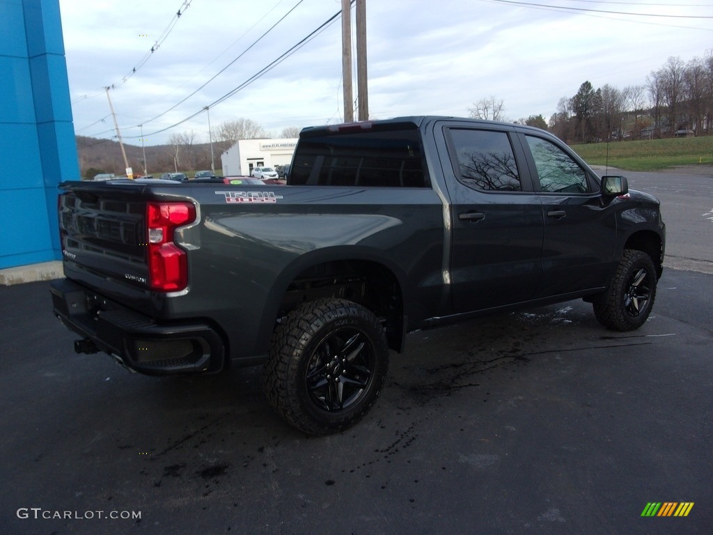 2021 Silverado 1500 Custom Trail Boss Crew Cab 4x4 - Shadow Gray Metallic / Jet Black photo #3
