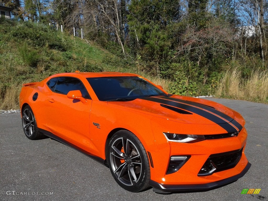 Crush (Orange) 2018 Chevrolet Camaro SS Coupe Hot Wheels Package Exterior Photo #140262692