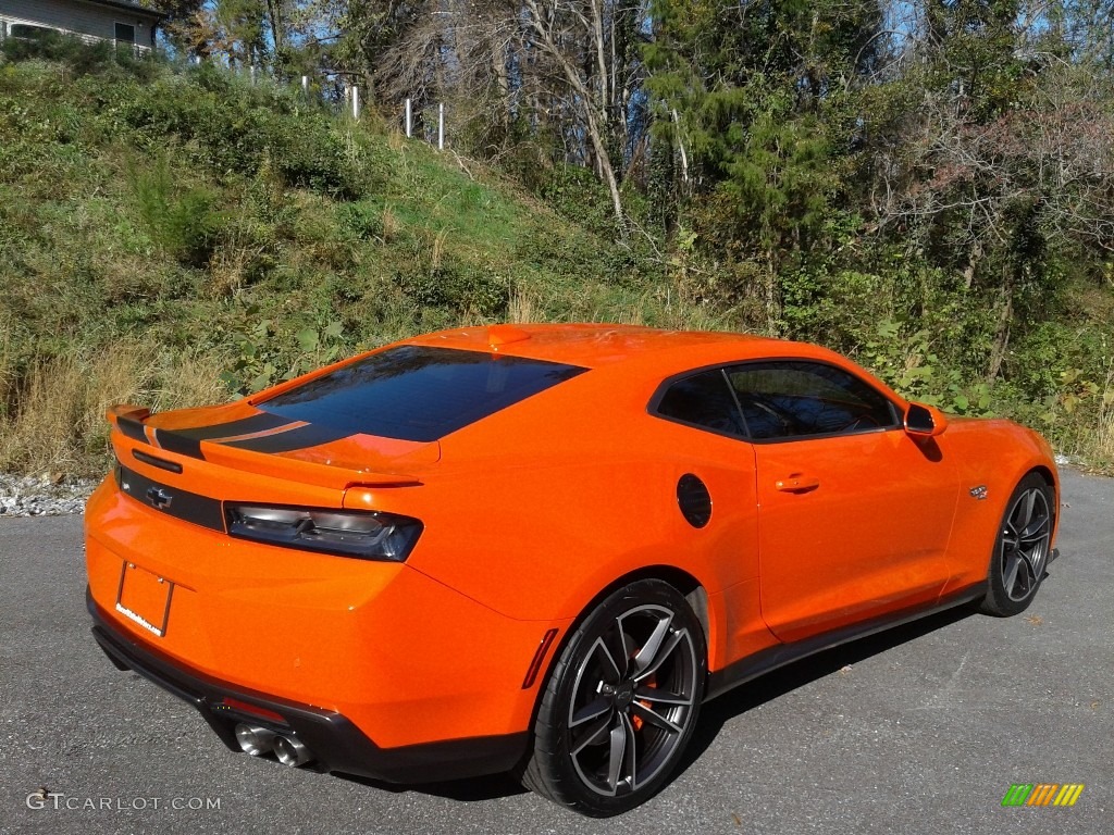 2018 Camaro SS Coupe Hot Wheels Package - Crush (Orange) / Jet Black/Orange Accents photo #7