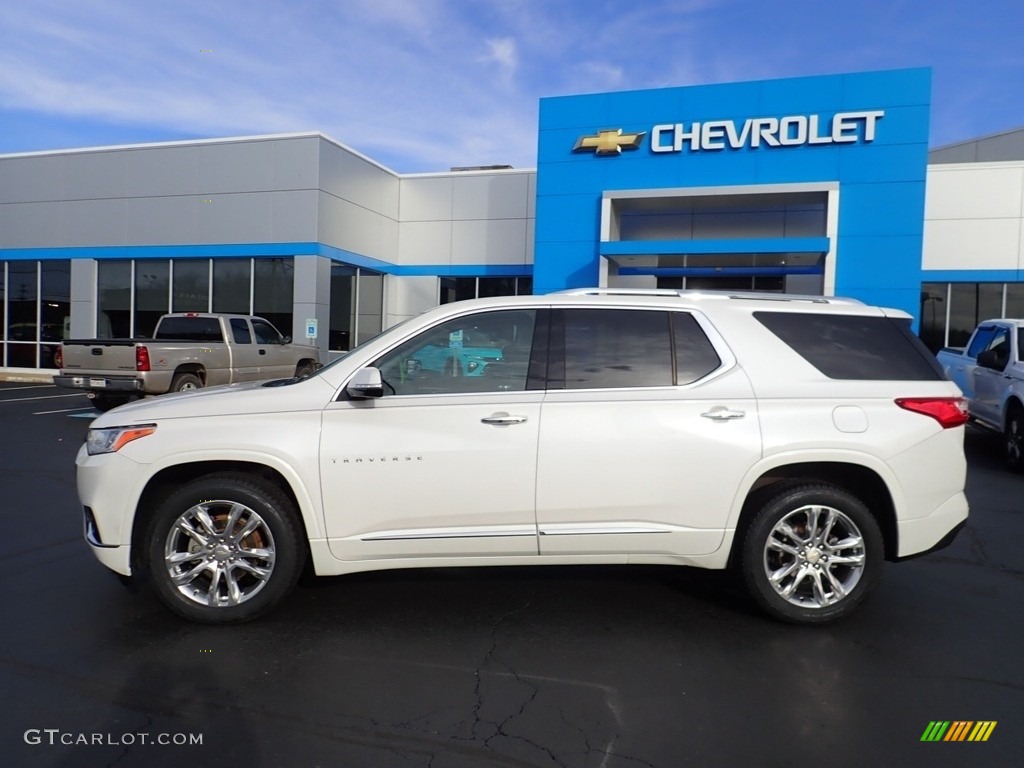 2018 Traverse High Country AWD - Iridescent Pearl Tricoat / High Country Jet Black/Loft Brown photo #3