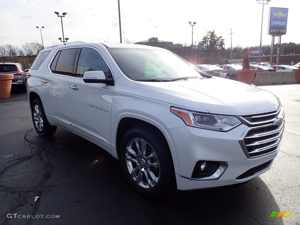 2018 Traverse High Country AWD - Iridescent Pearl Tricoat / High Country Jet Black/Loft Brown photo #11