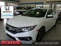 White Orchid Pearl 2018 Honda Civic EX-L Sedan