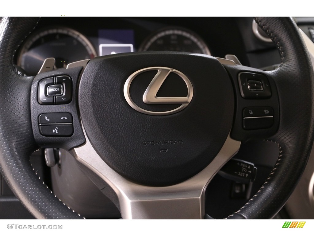 2015 Lexus NX 200t F Sport AWD Black Steering Wheel Photo #140266052