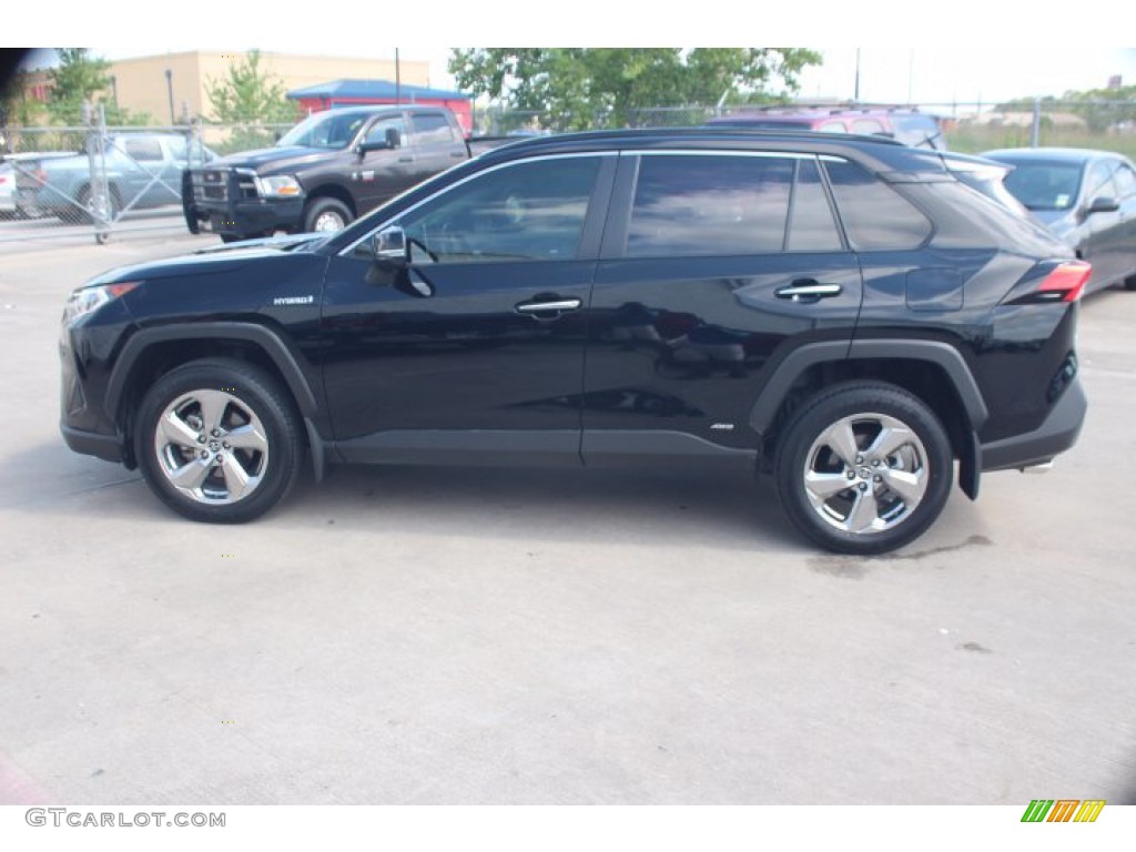 2019 RAV4 Limited AWD Hybrid - Midnight Black Metallic / Black photo #5