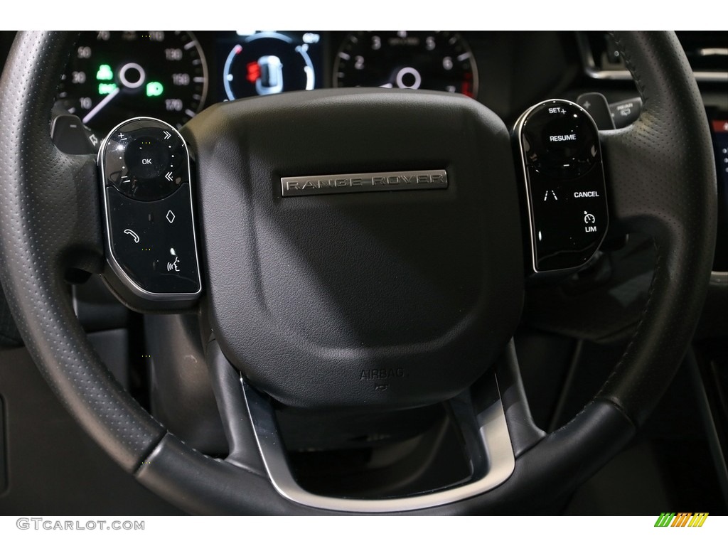 2020 Land Rover Range Rover Velar S Ebony/Ebony Steering Wheel Photo #140267681
