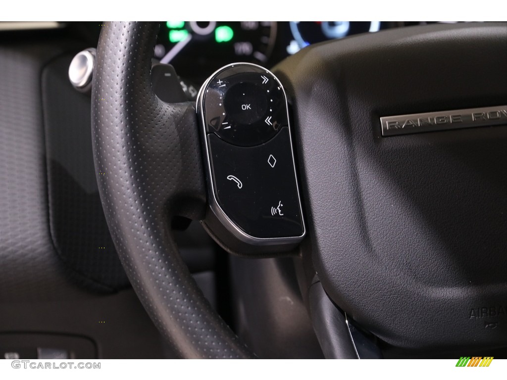 2020 Land Rover Range Rover Velar S Ebony/Ebony Steering Wheel Photo #140267696