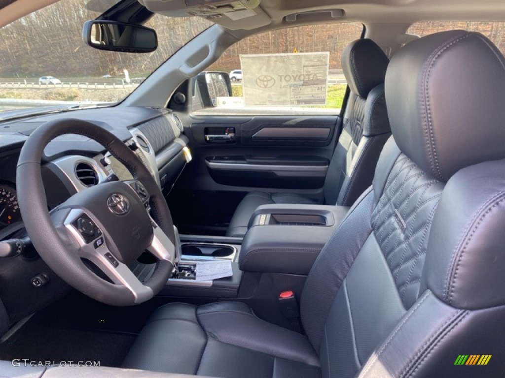 Black Interior 2021 Toyota Tundra Platinum CrewMax 4x4 Photo #140268425