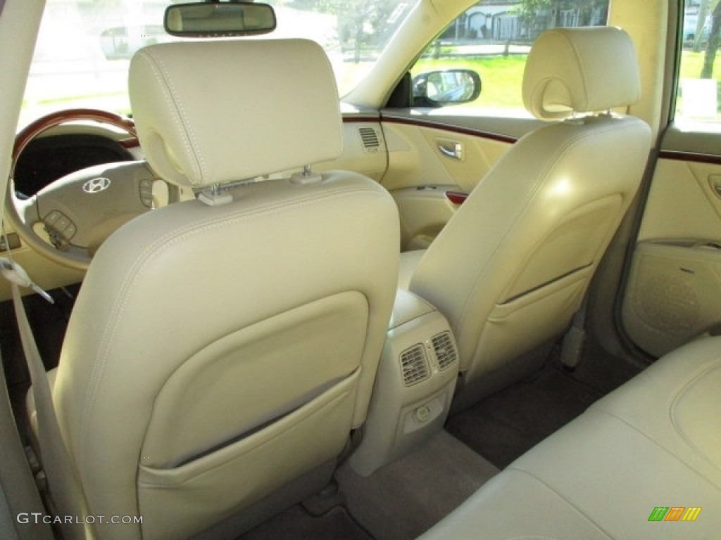2008 Azera Limited - Ebony Black / Beige photo #11