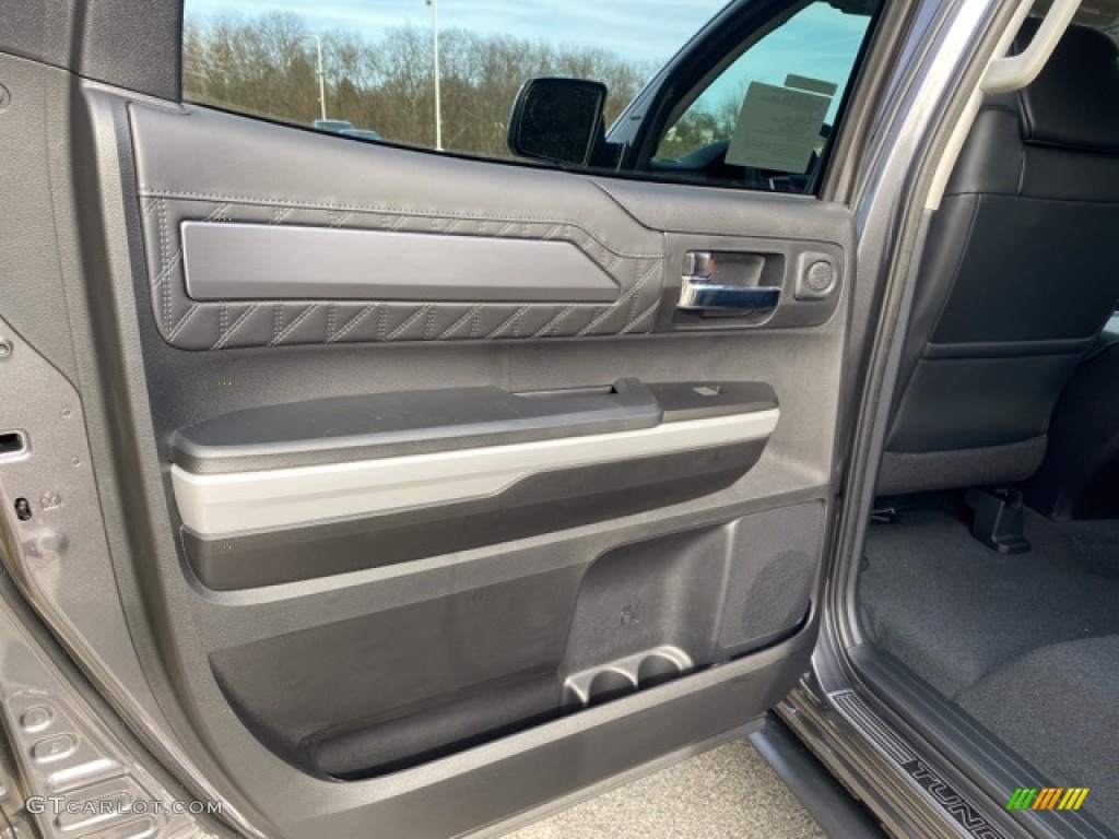 2021 Toyota Tundra Platinum CrewMax 4x4 Black Door Panel Photo #140268698