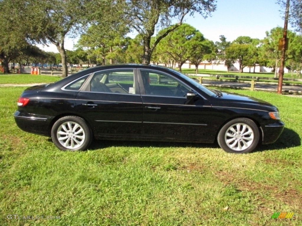 2008 Azera Limited - Ebony Black / Beige photo #47