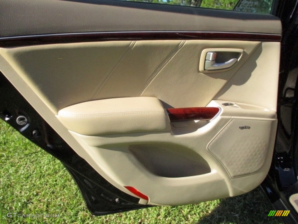 2008 Azera Limited - Ebony Black / Beige photo #49