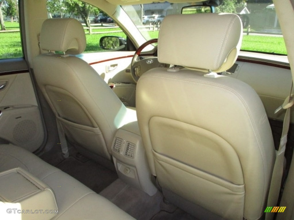 2008 Azera Limited - Ebony Black / Beige photo #50