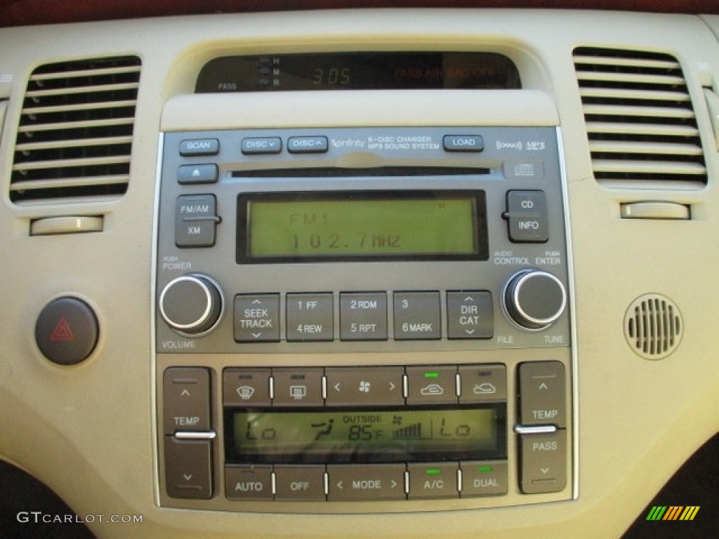 2008 Azera Limited - Ebony Black / Beige photo #57