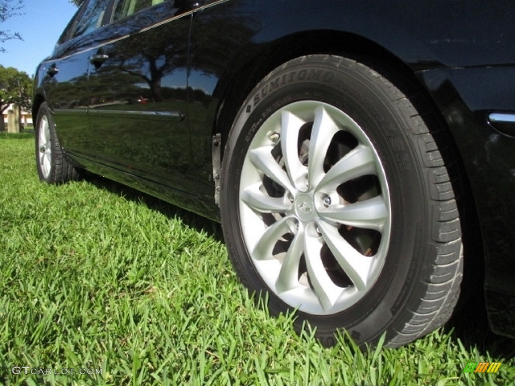2008 Azera Limited - Ebony Black / Beige photo #58