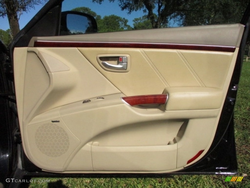 2008 Azera Limited - Ebony Black / Beige photo #62
