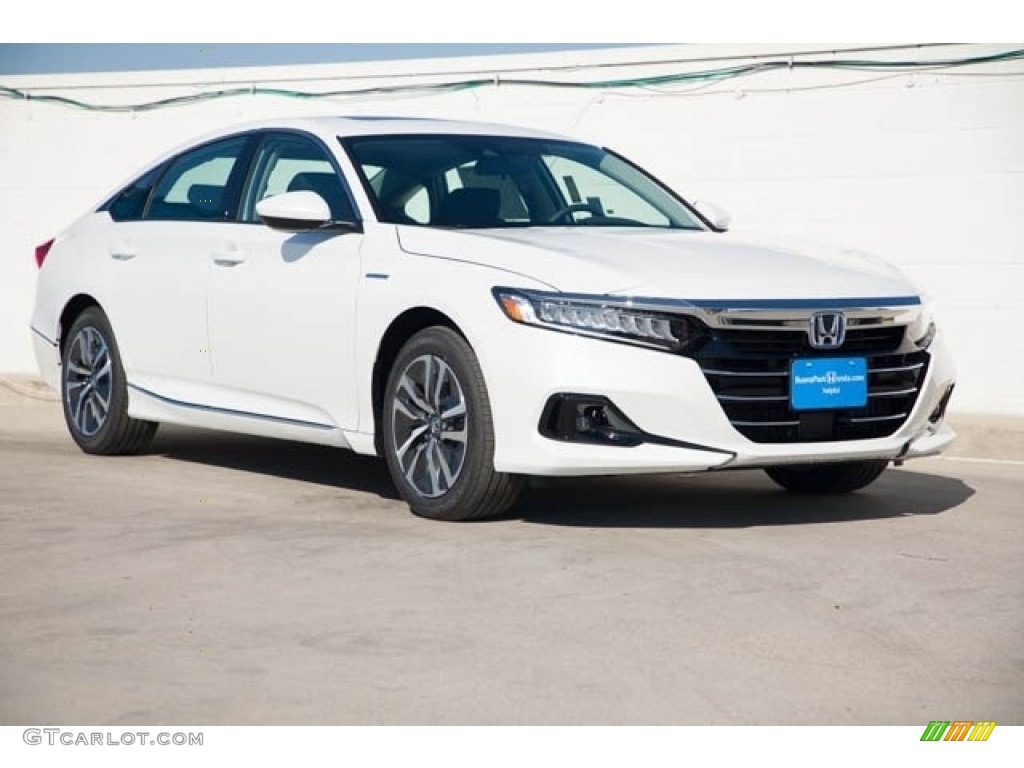 2021 Accord EX Hybrid - Platinum White Pearl / Black photo #1