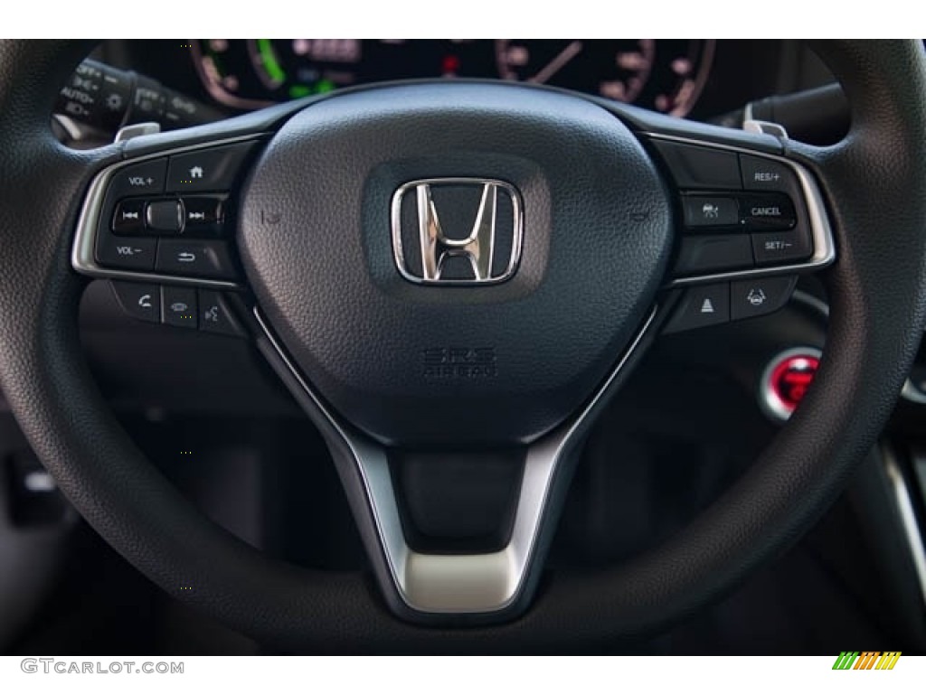 2021 Honda Accord EX Hybrid Black Steering Wheel Photo #140269967