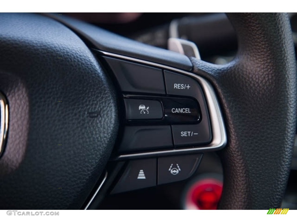 2021 Honda Accord EX Hybrid Black Steering Wheel Photo #140269973