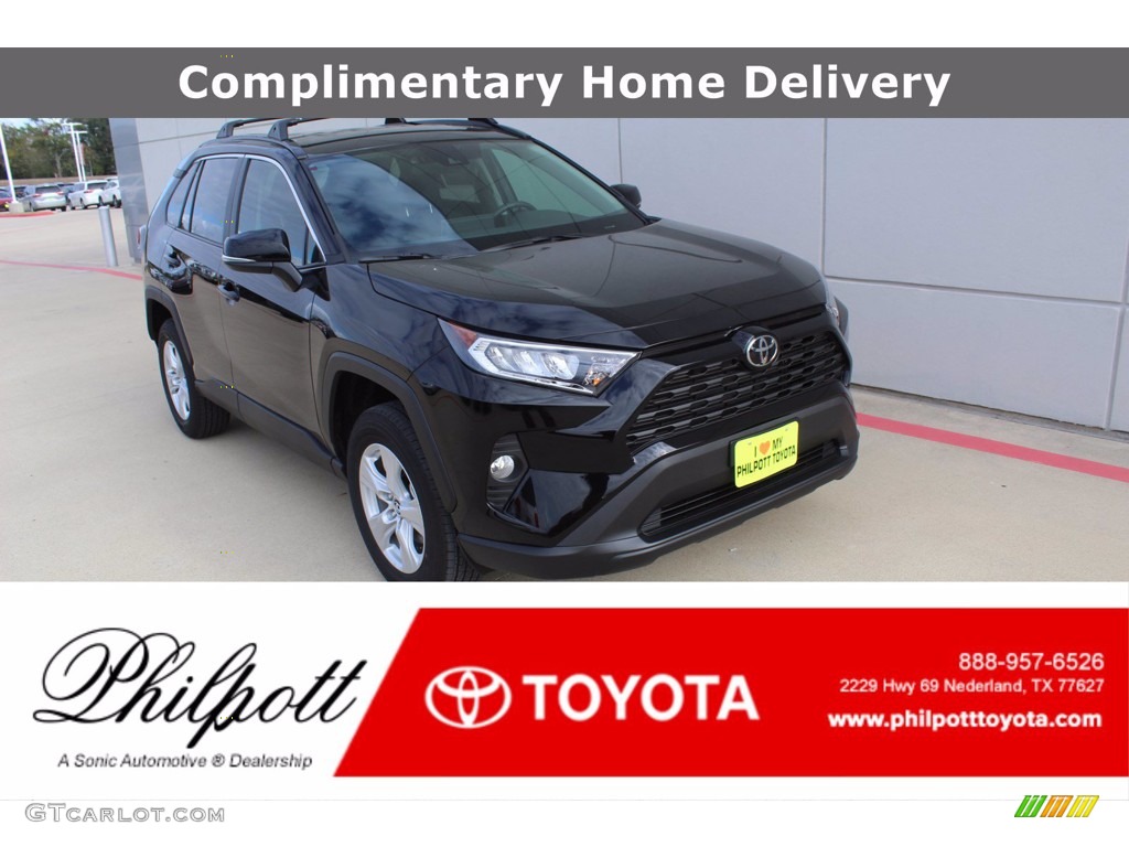 2021 RAV4 XLE - Midnight Black Metallic / Black photo #1