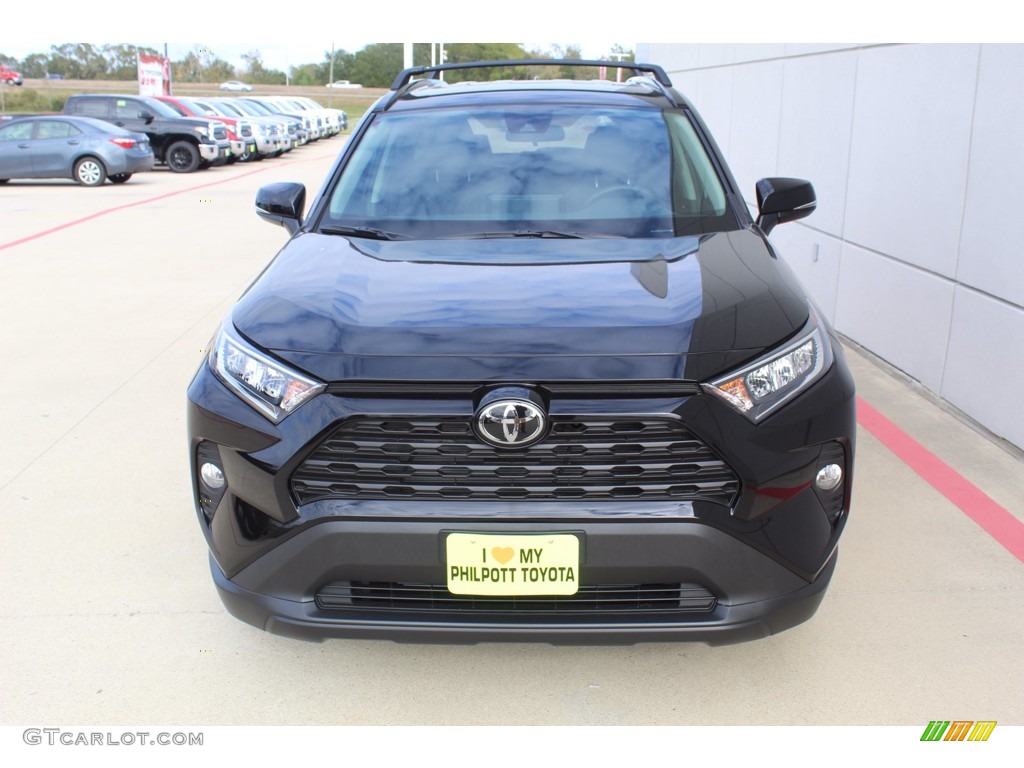 2021 RAV4 XLE - Midnight Black Metallic / Black photo #3