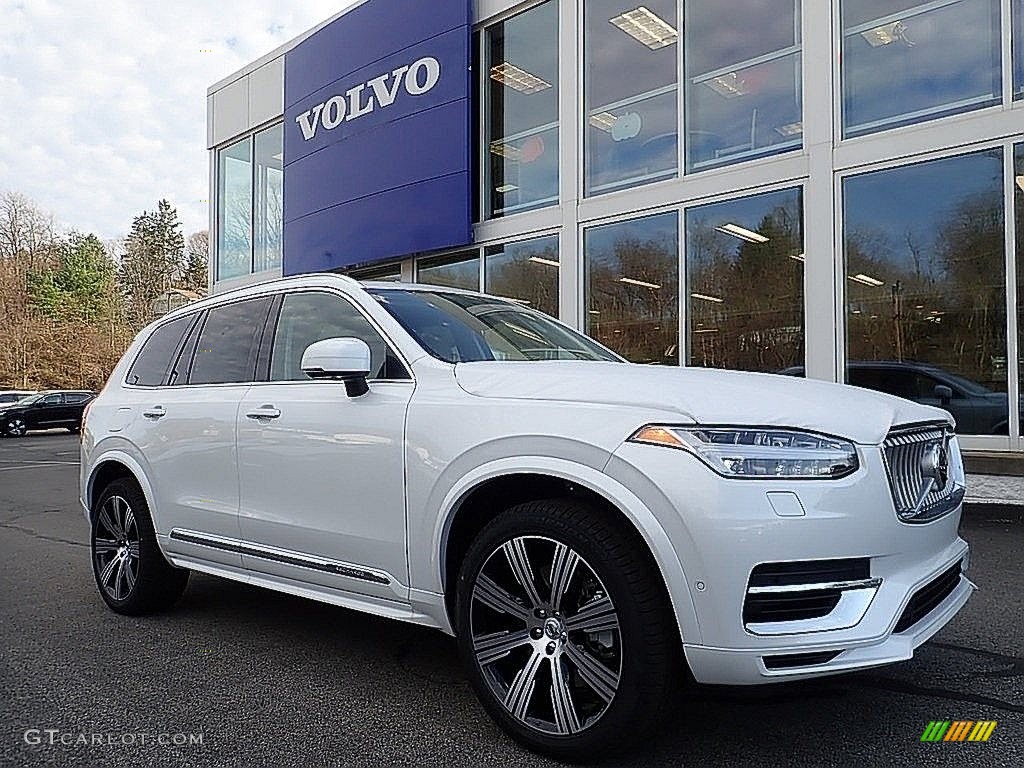 Crystal White Metallic 2021 Volvo XC90 T8 eAWD Inscription Plug-in Hybrid Exterior Photo #140271053