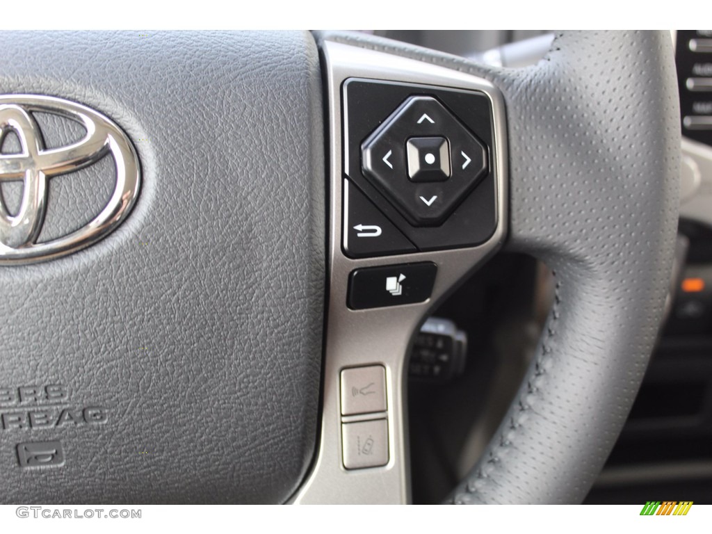 2021 Toyota 4Runner SR5 Premium Black/Graphite Steering Wheel Photo #140271579