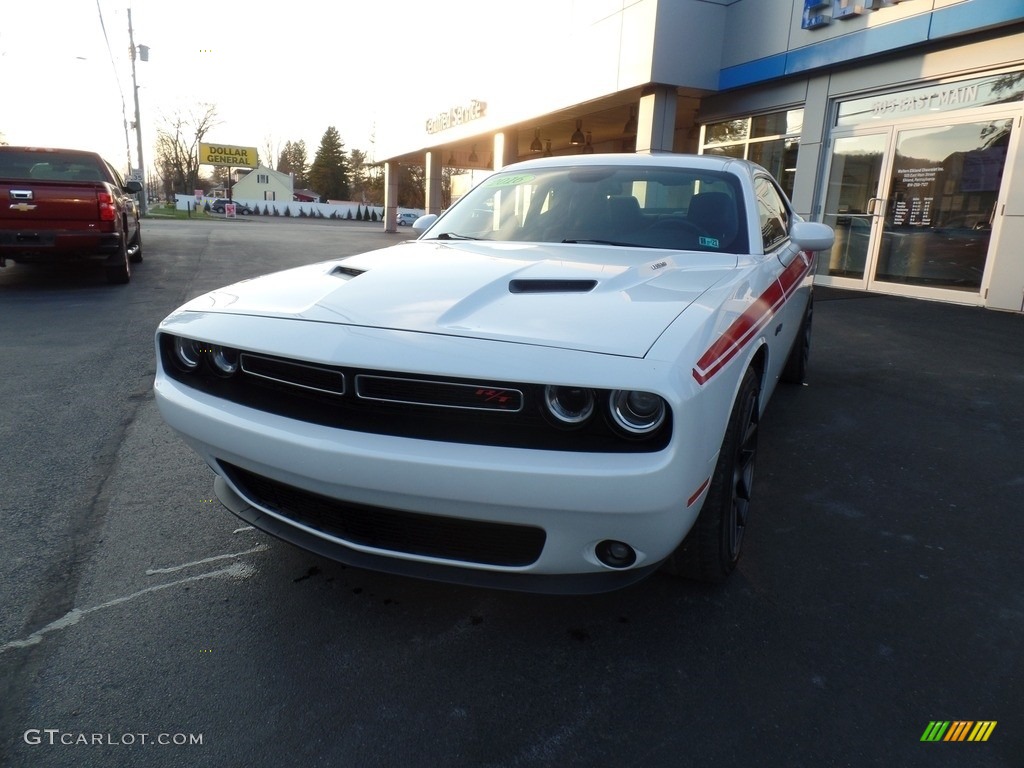 2016 Challenger R/T Plus - Bright White / Black/Ruby Red photo #2