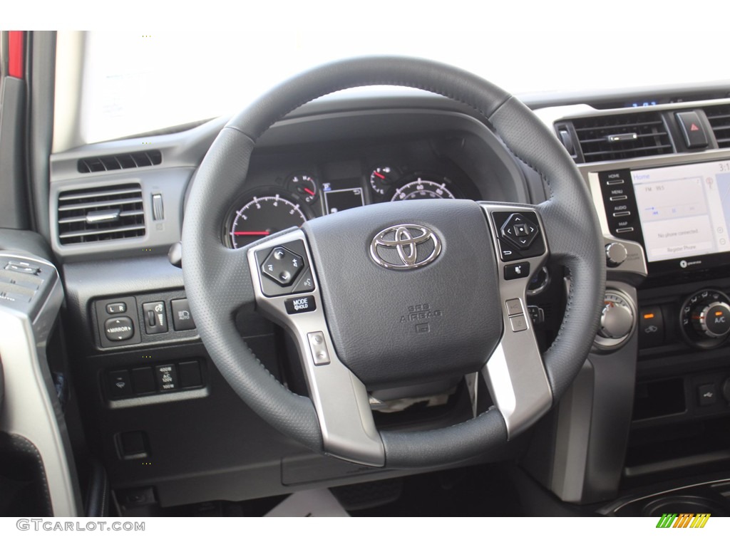 2021 Toyota 4Runner SR5 Premium Black/Graphite Steering Wheel Photo #140271827