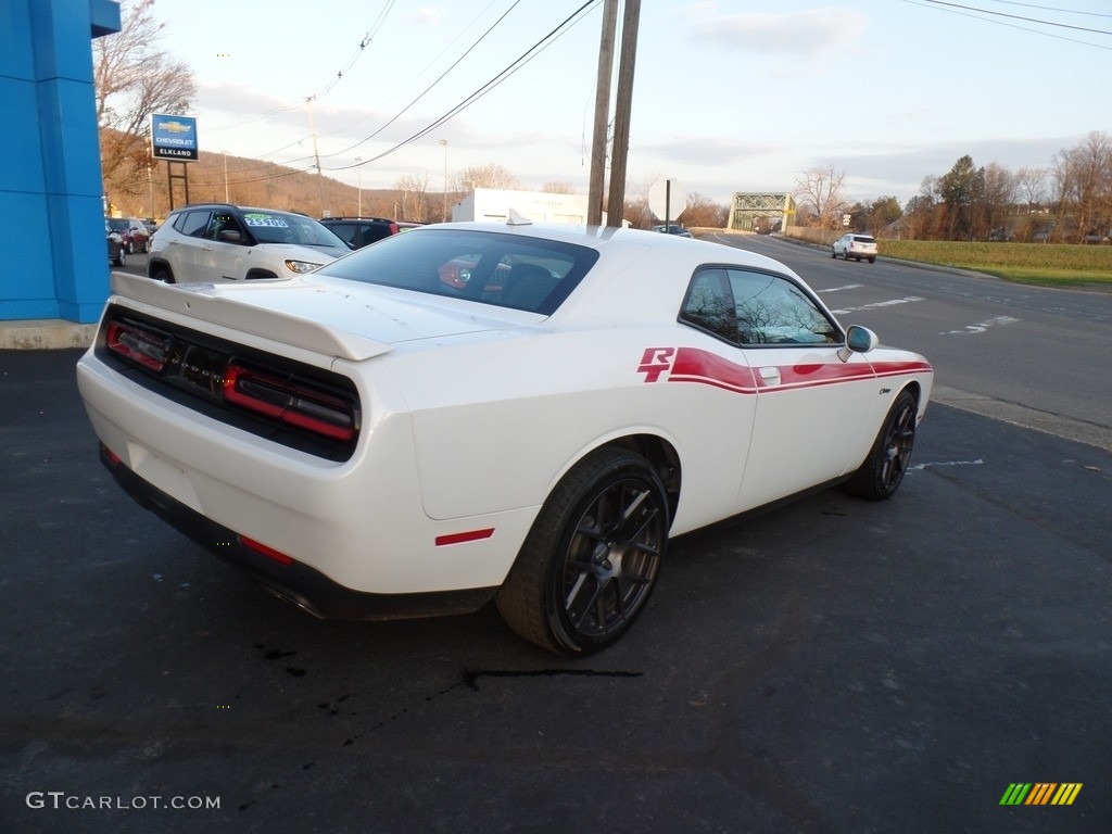 2016 Challenger R/T Plus - Bright White / Black/Ruby Red photo #8