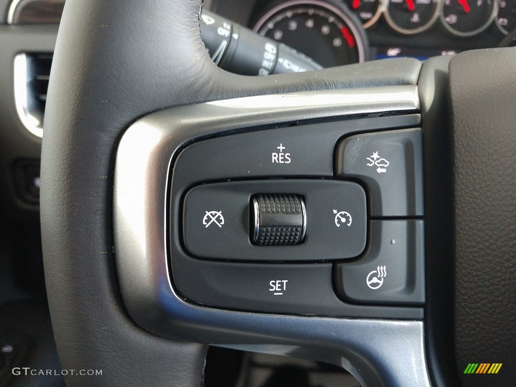 2021 Chevrolet Suburban Z71 4WD Jet Black Steering Wheel Photo #140272079