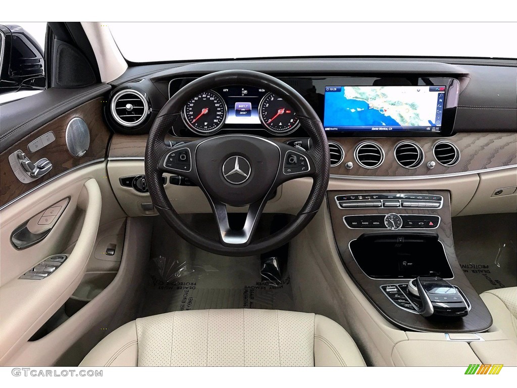 2018 E 300 Sedan - Lunar Blue Metallic / Macchiato Beige/Espresso Brown photo #4