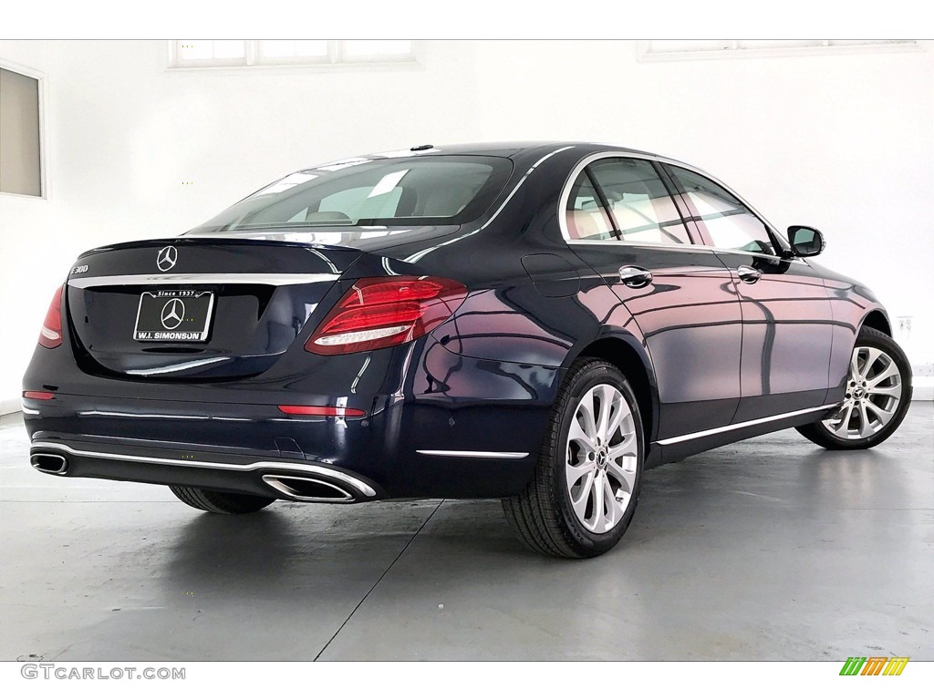 2018 E 300 Sedan - Lunar Blue Metallic / Macchiato Beige/Espresso Brown photo #13